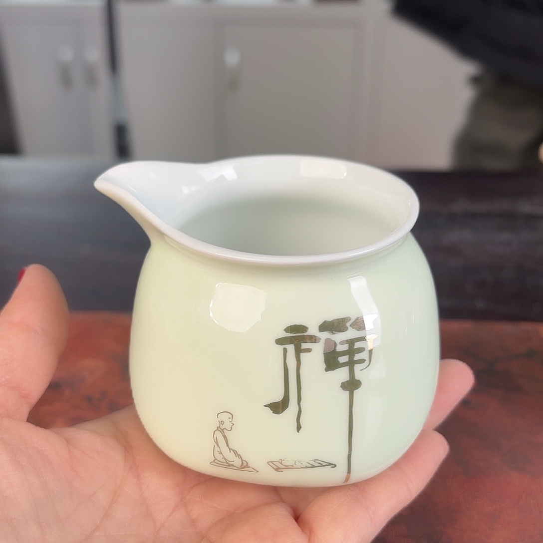 龙泉云间青瓷小米茶器