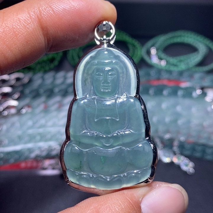 翡翠未镶嵌颈饰天然翡翠