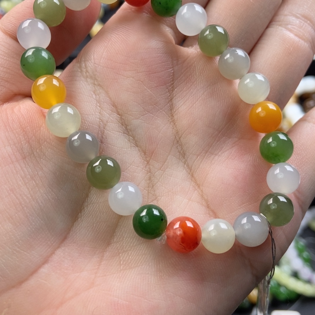 和田玉未镶嵌手链