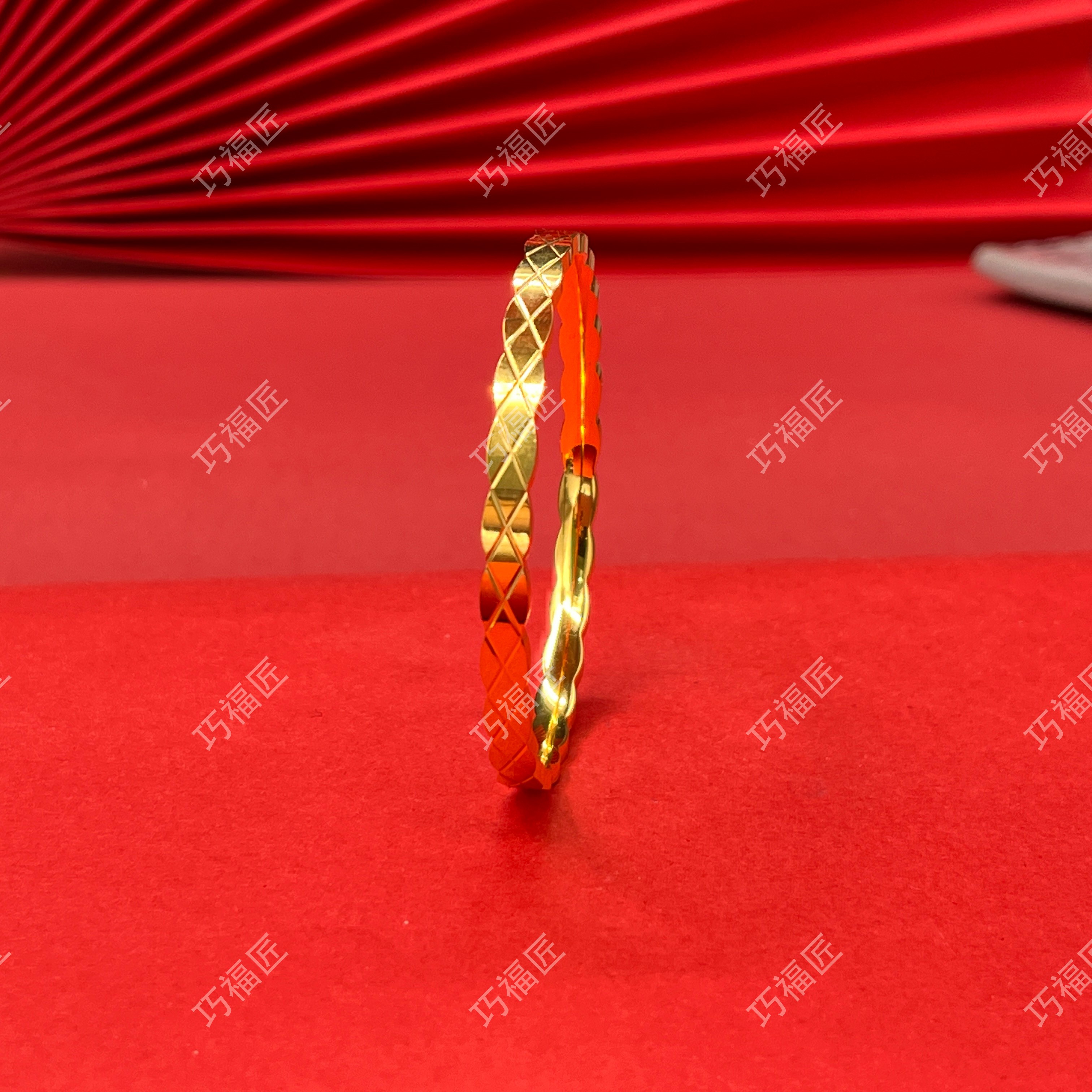 足银手镯 菱形手镯 女款时尚气质百搭简约轻奢女士精致