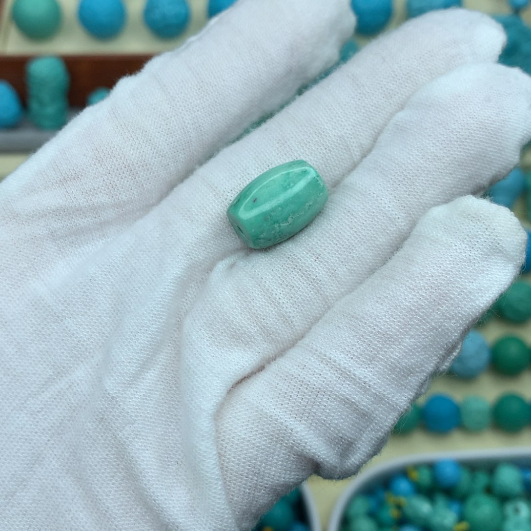 高瓷绿铁线桶珠尺寸10.5✖️14