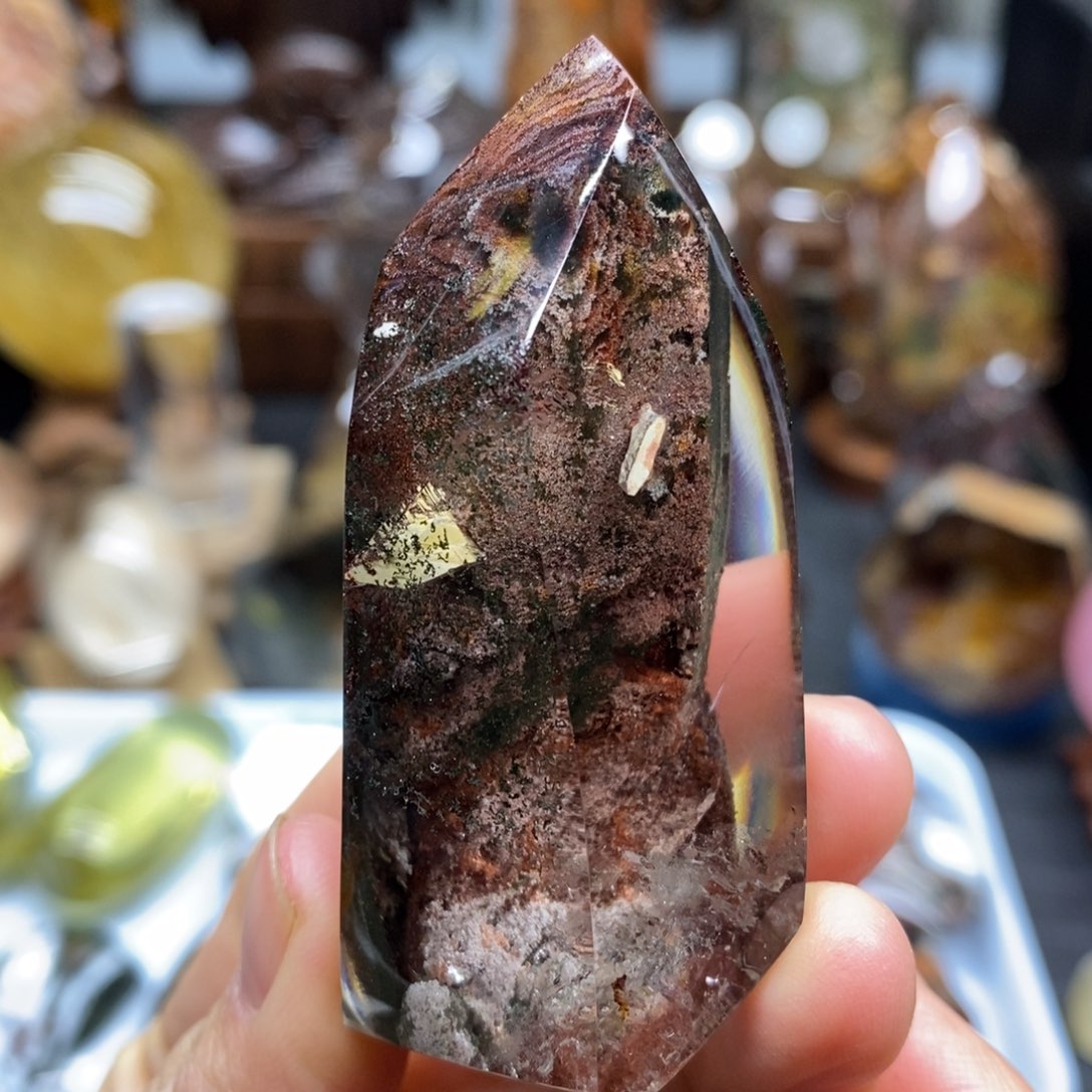 水晶原石手把摆件未镶嵌