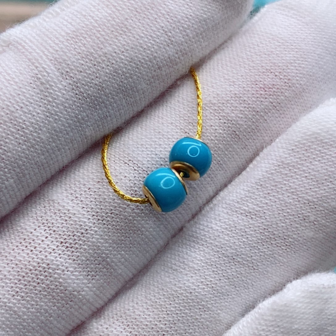 绿松石未镶嵌珠宝奇石5.3mm