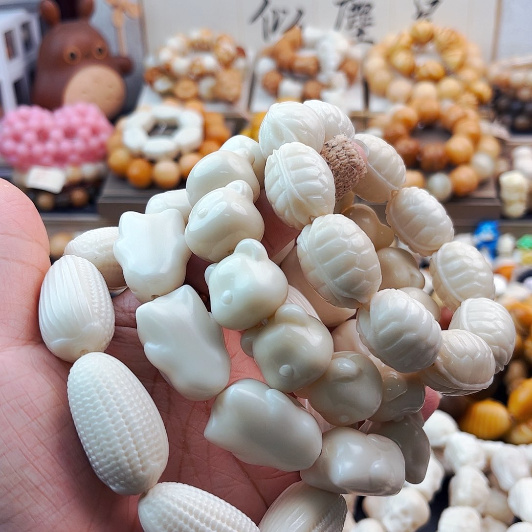 菩提根/象牙果手串小*仙小狐仙/小熊八折微微瑕