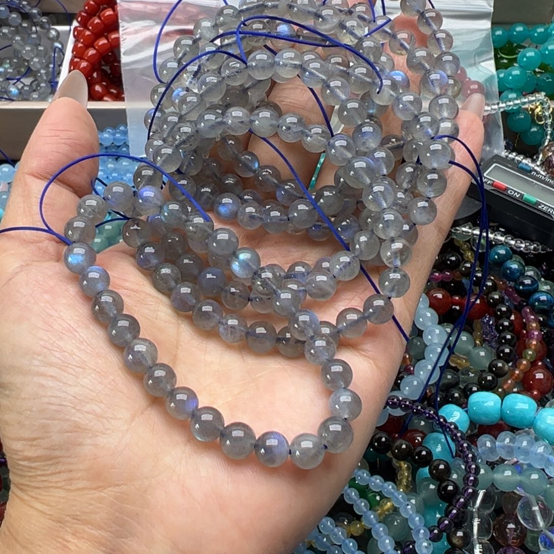 未镶嵌手链烟晶灰月光7