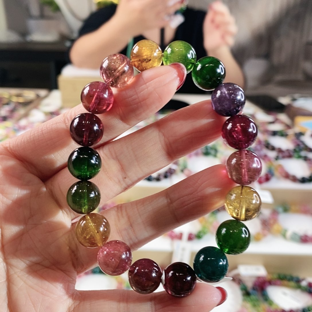 碧玺手链未镶嵌G2618110单圈颜色微差