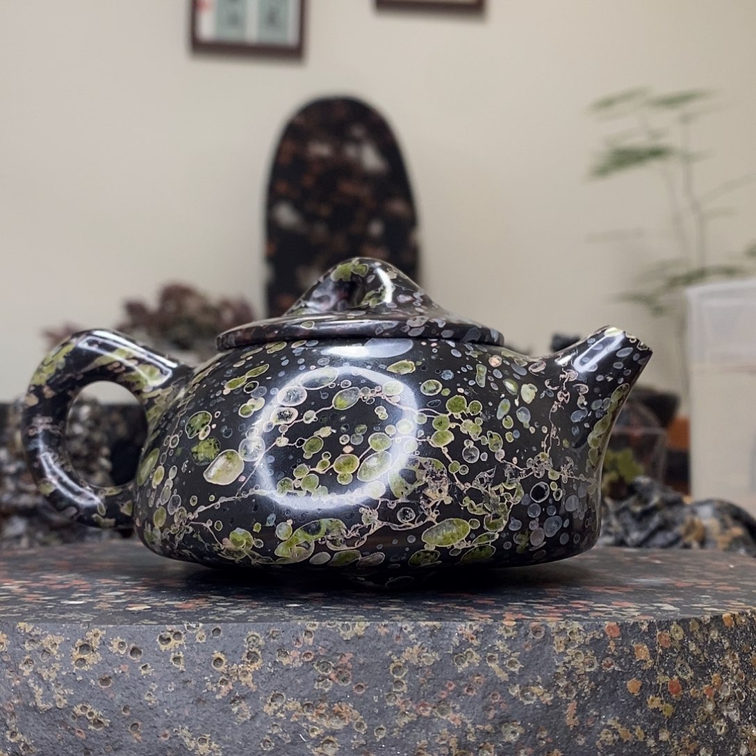 豫石匠梅花玉茶周边安山玉老料