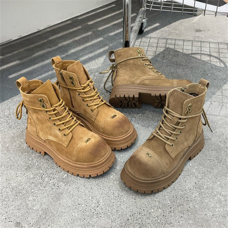 【年终清仓】磨砂厚底马丁靴短靴XG1816