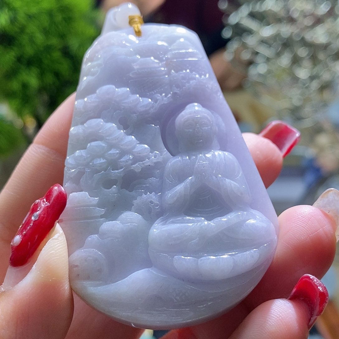 【闪购商品】翡翠颈饰未镶嵌大日