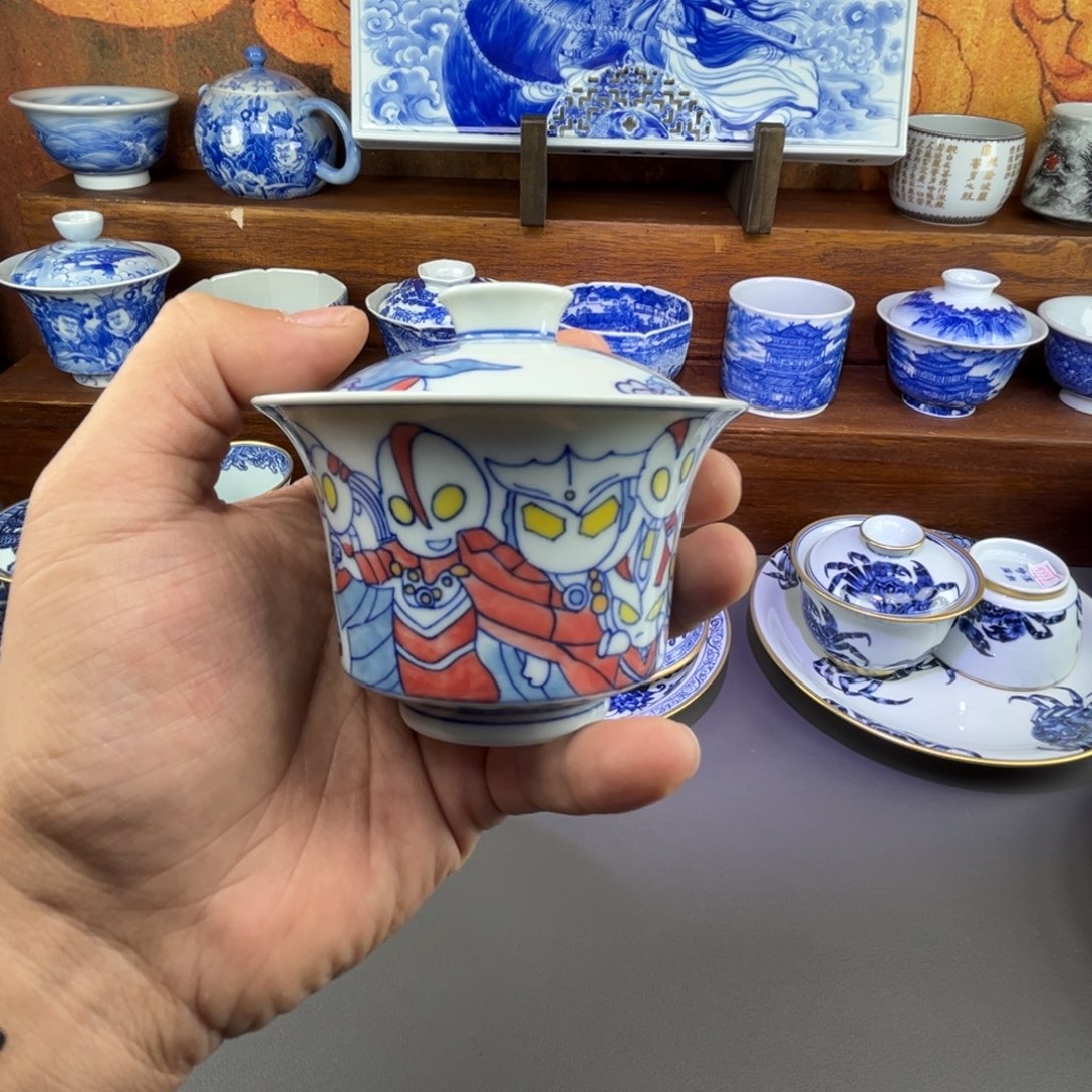 摆件陶手工手绘哈哈哈哈哈