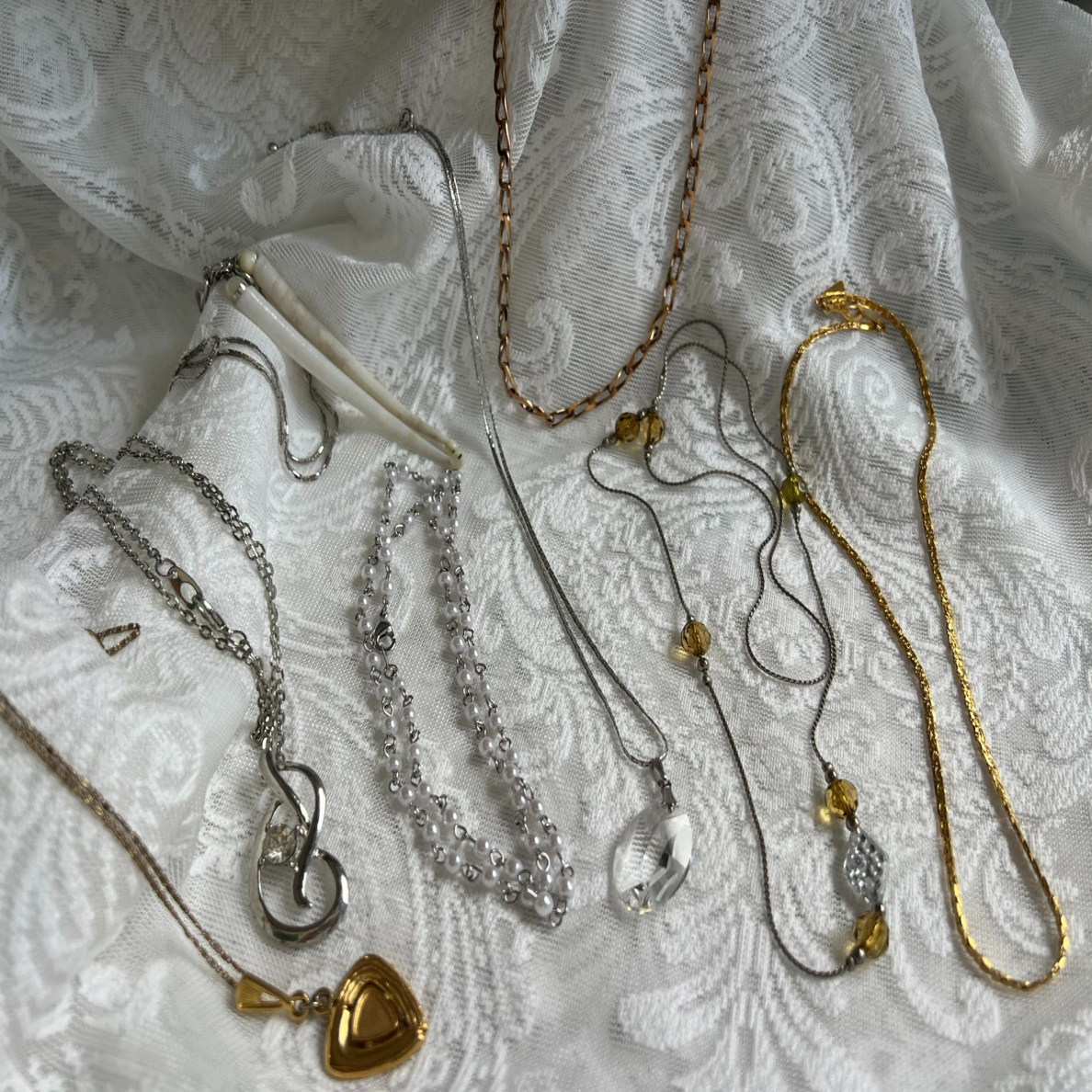 合金亚克力项链 合金项链 中古饰品 默认微瑕