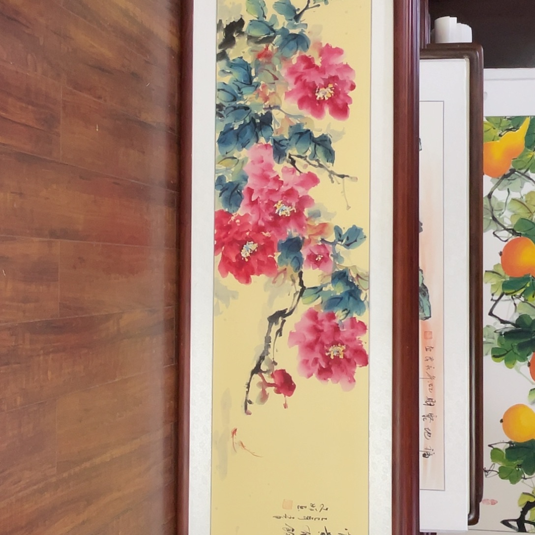 国画带框尺寸48*163厘米