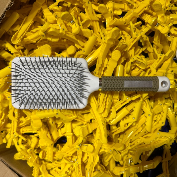 蓬松高颅顶女大弯梳弧形造型梳子排骨梳气垫家用