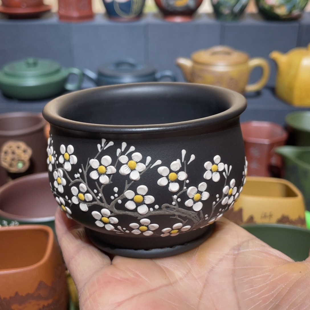 原矿紫砂手工主人杯