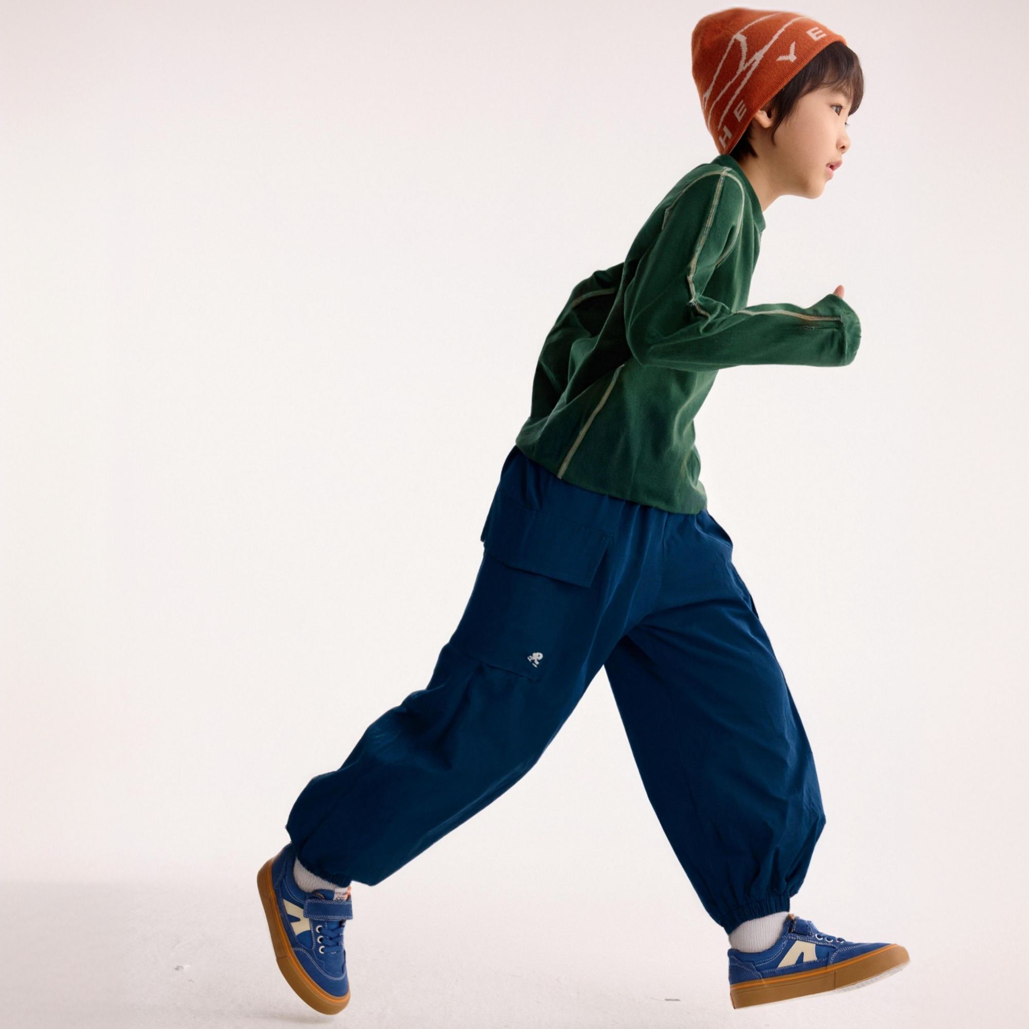 咕噜日记儿童户外工装加厚束脚裤PDK2566