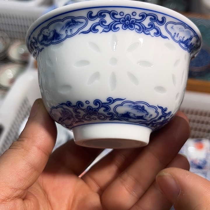 陶摆件景德镇陶瓷主人杯2233