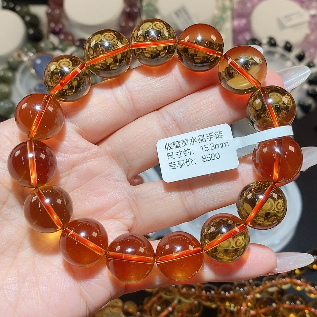 水晶手链未镶嵌黄水晶