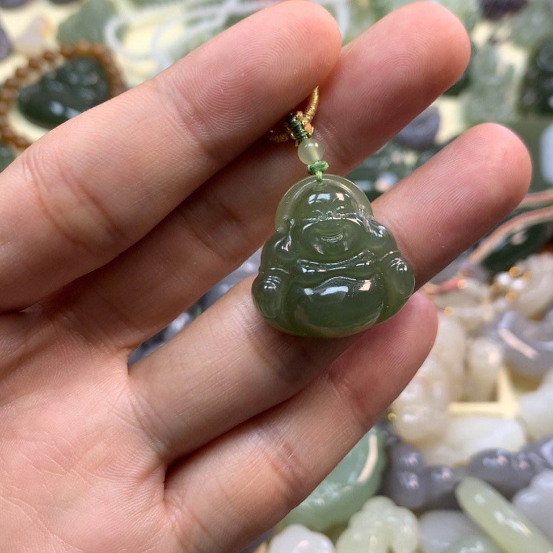 【闪购商品】和田玉颈饰未镶嵌同*扣