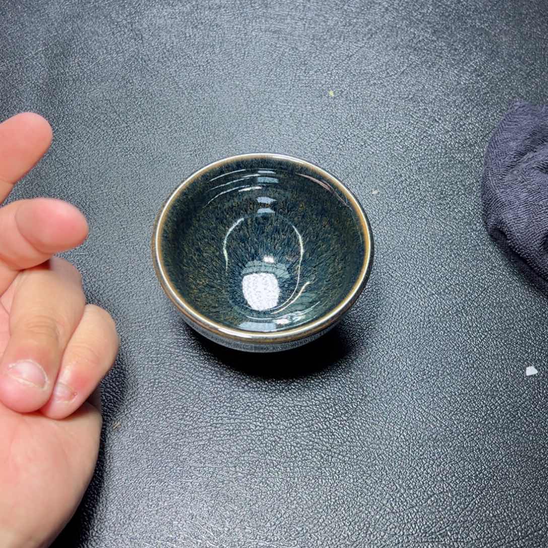茶盏水墨建窑建盏主人杯