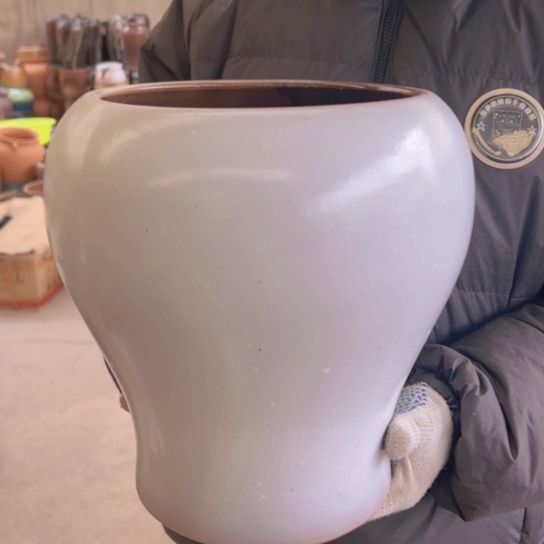 紫砂花盆高28口20————