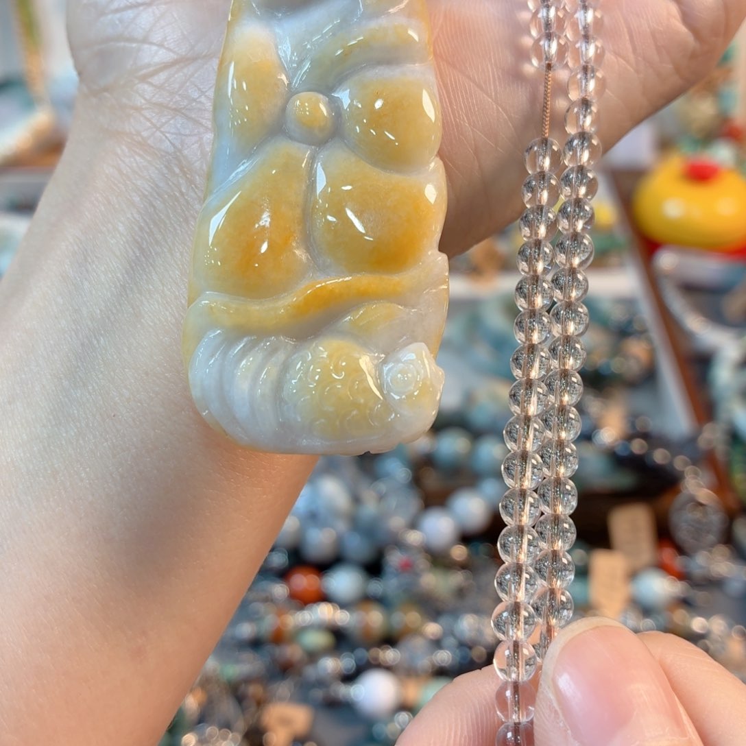 未镶嵌手链翡翠心**雨手串