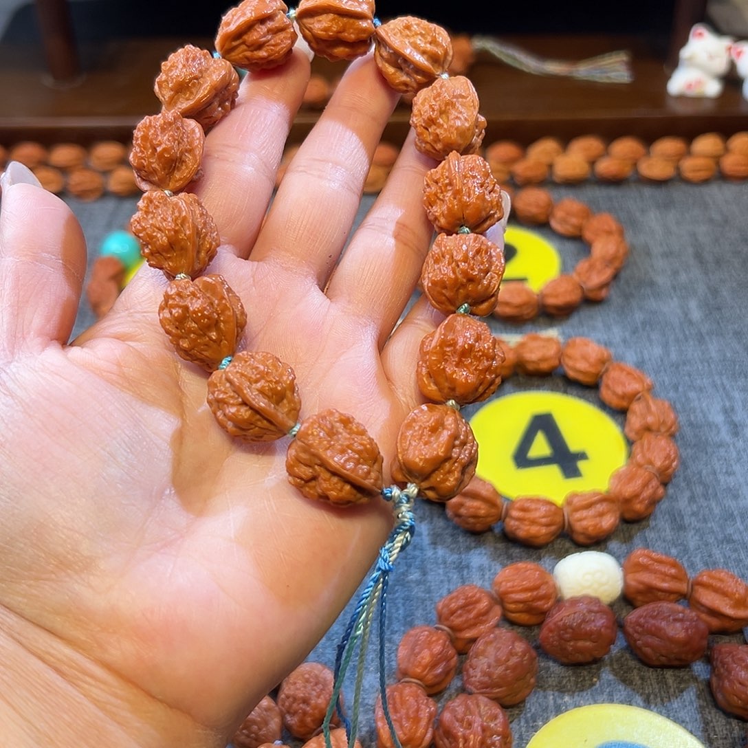 文玩核桃手串小金蟾
