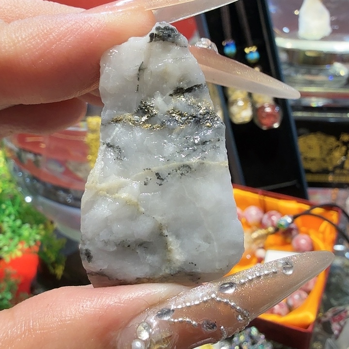 明18.2g聚金阁天然明金矿标