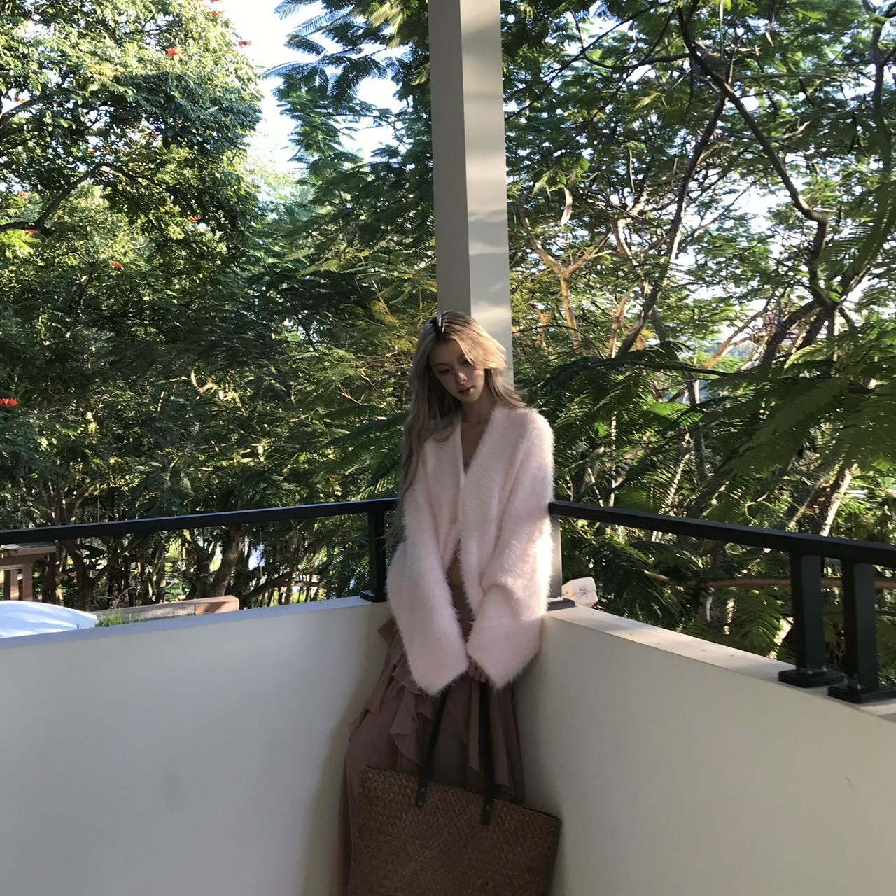 Lecyon/璃颂原创【马汀娜】法式优雅温柔风针织开衫外套毛衣