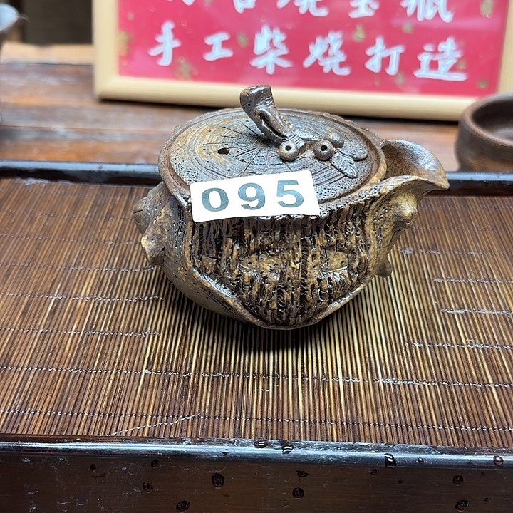 纯手工制作粗陶茶具
