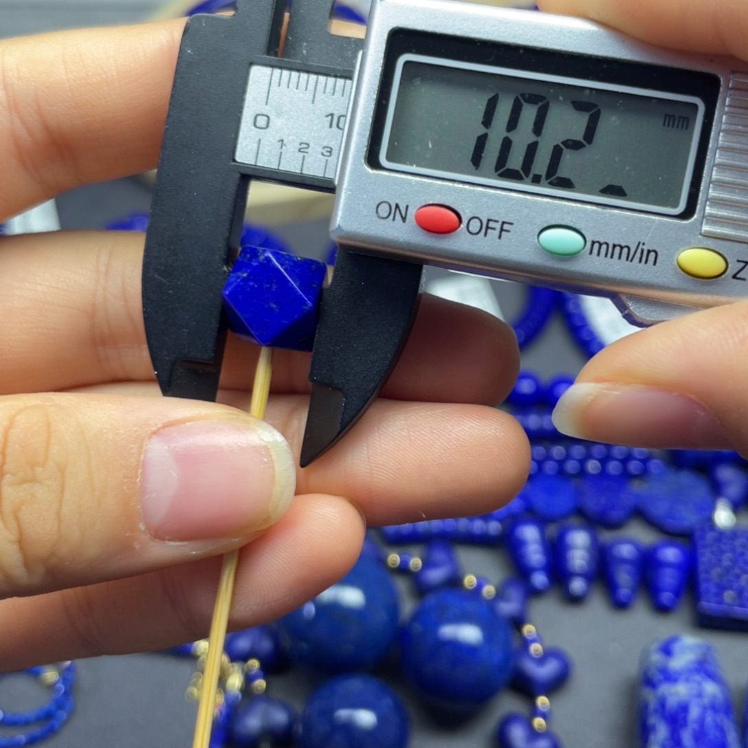 蜜***刀青金石未镶嵌唐八棱