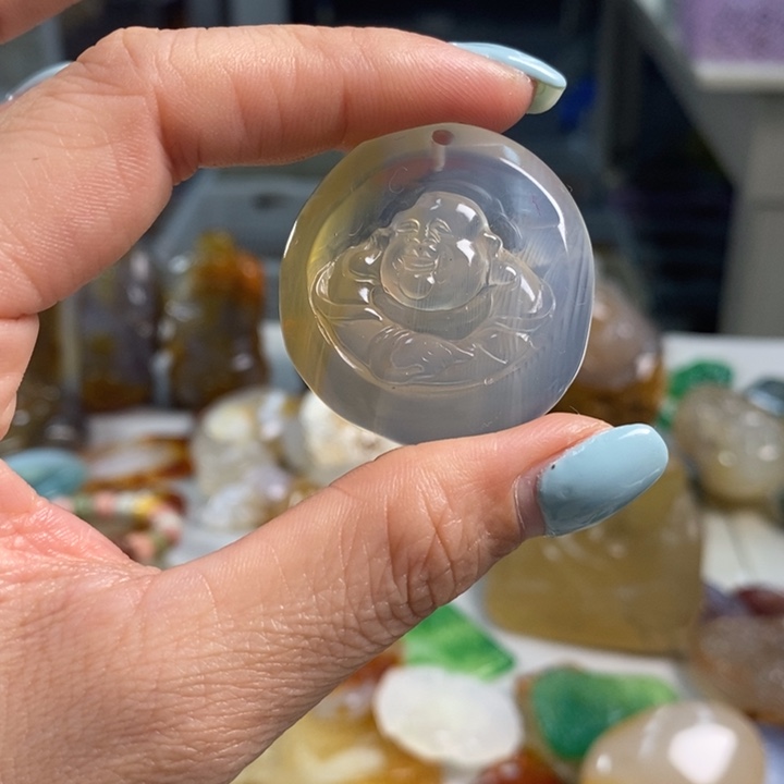 玛瑙/玉髓未镶嵌吊坠(不含链)