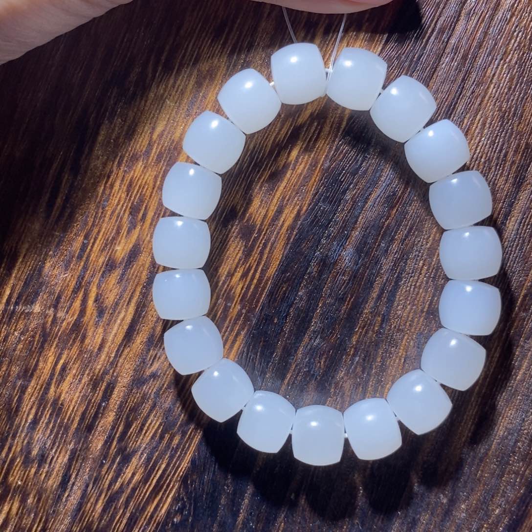 和田玉手串未镶嵌u****612m直切