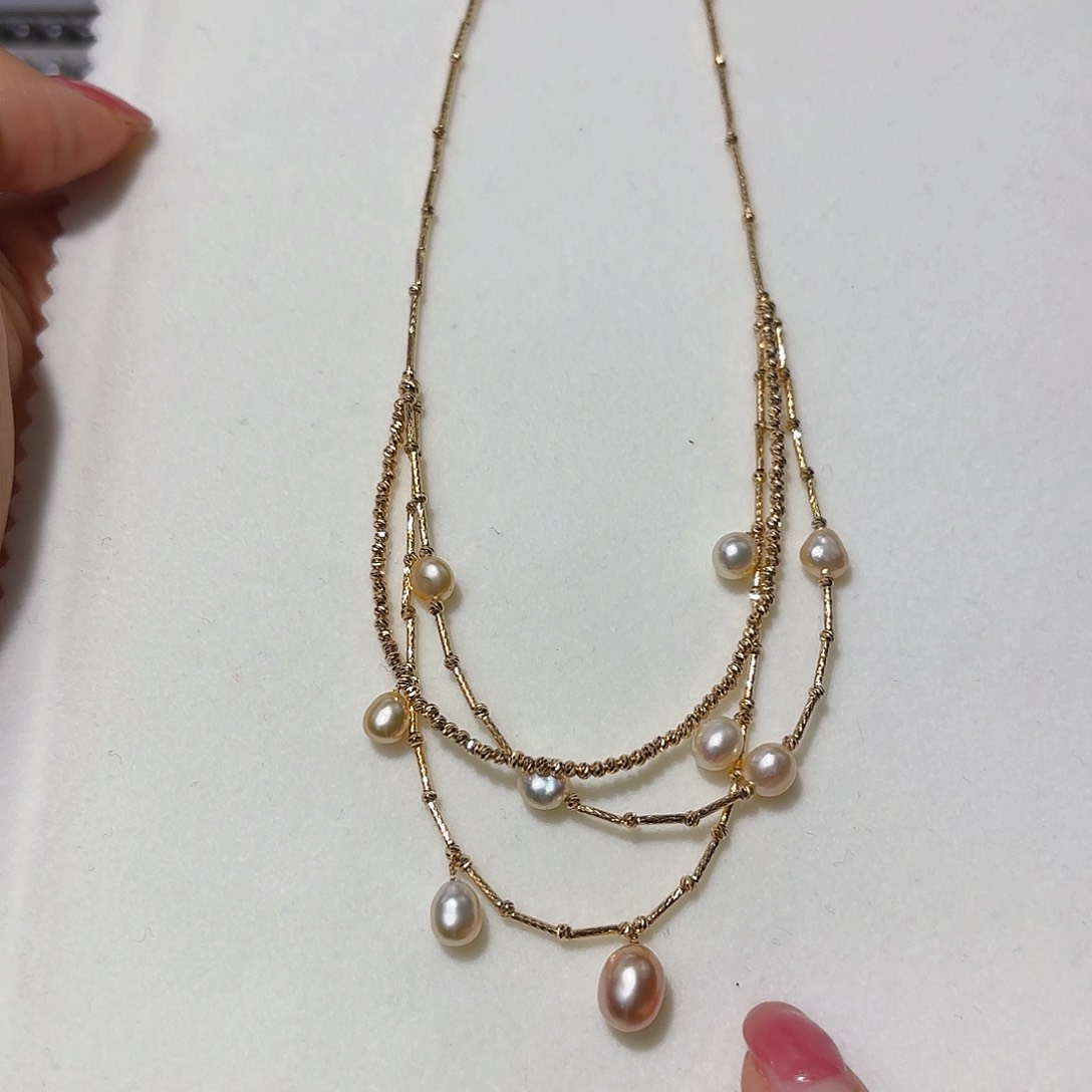 海水珍珠颈饰18K金镶嵌