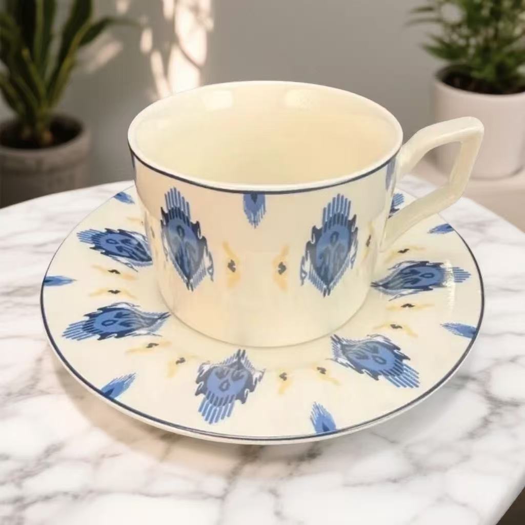 法式民族风印花茶杯
