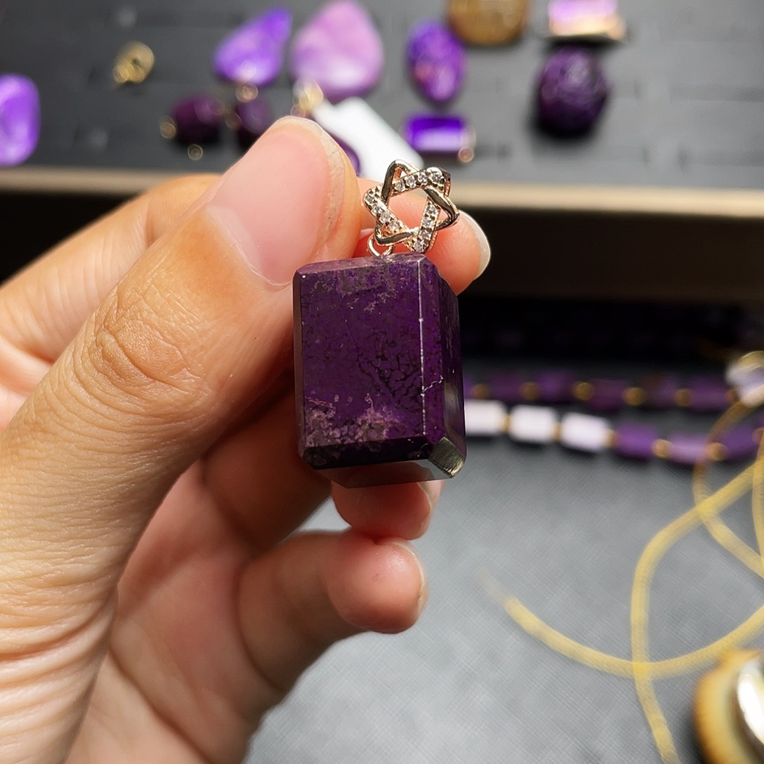 苏纪石（舒俱来）吊坠银S925镶嵌