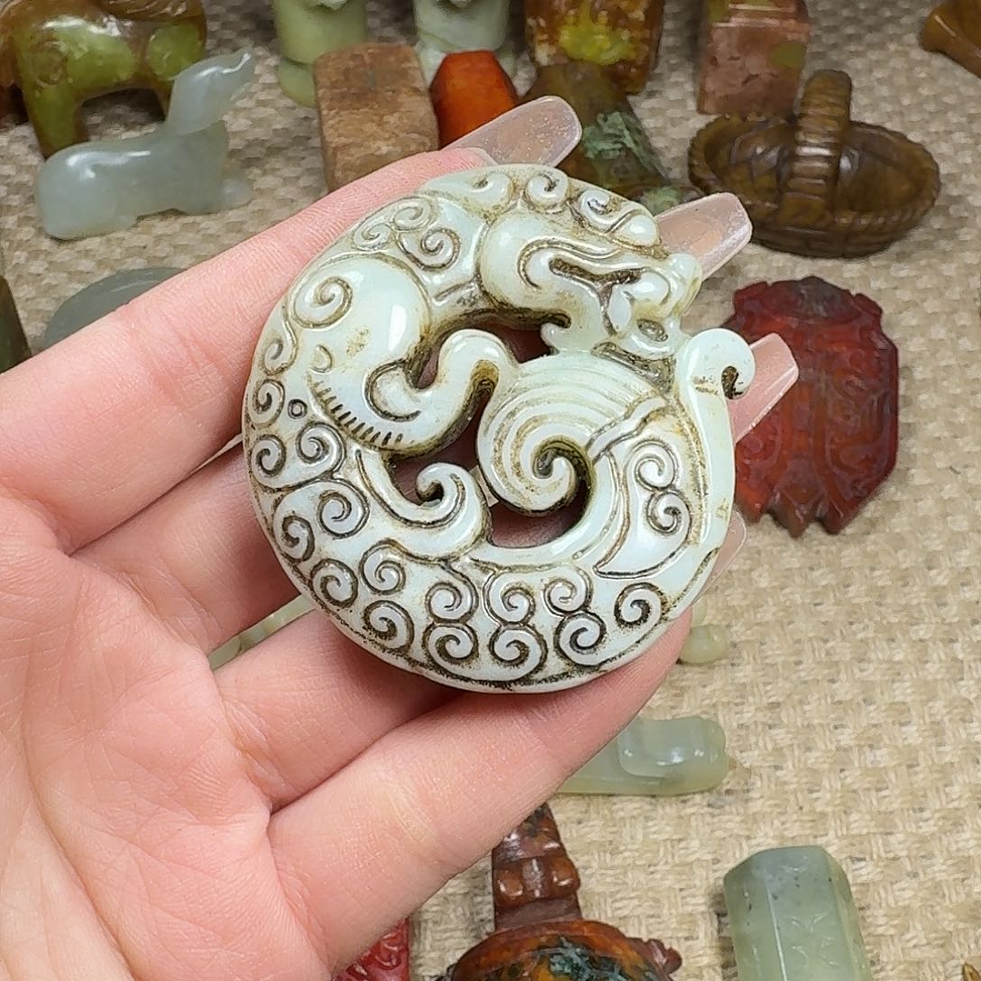 白玉菩提吊坠挂件