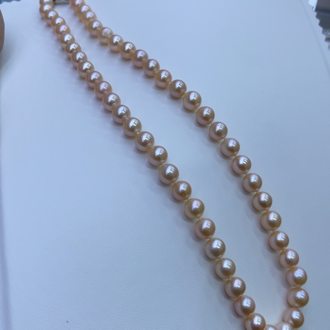 颈饰淡水珍珠银S925镶嵌8-9mm