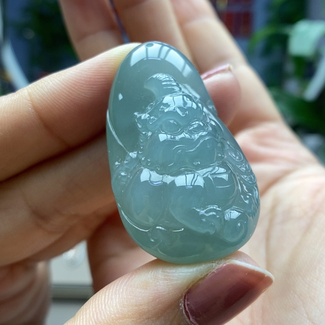 翡翠未镶嵌颈饰吊坠39