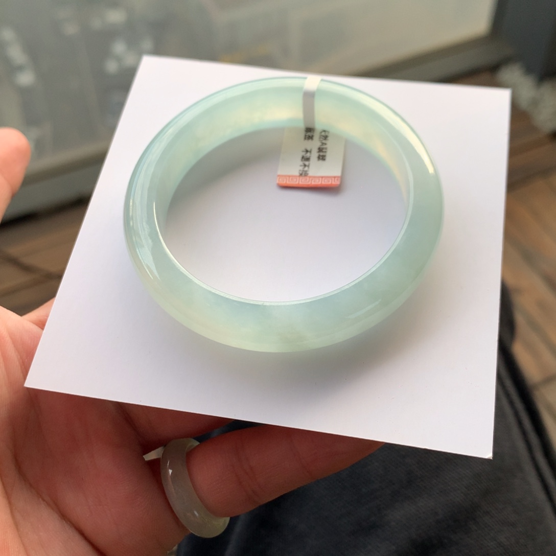 翡翠未镶嵌手镯81号55