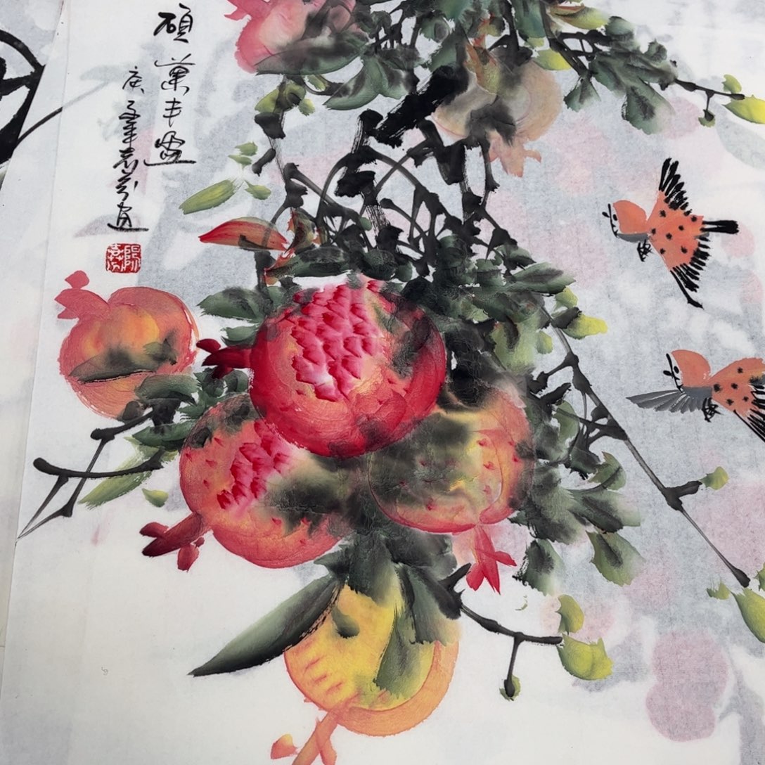 国画纯手绘无边框作品18