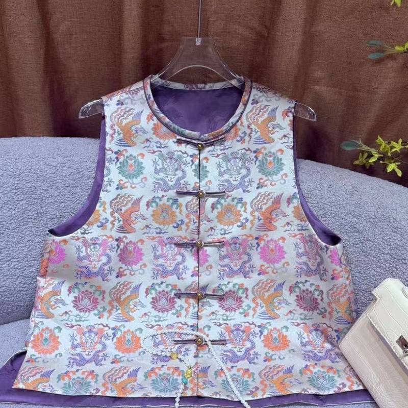 2024新款秋季新中式国风女装马甲-2025C0003-园园