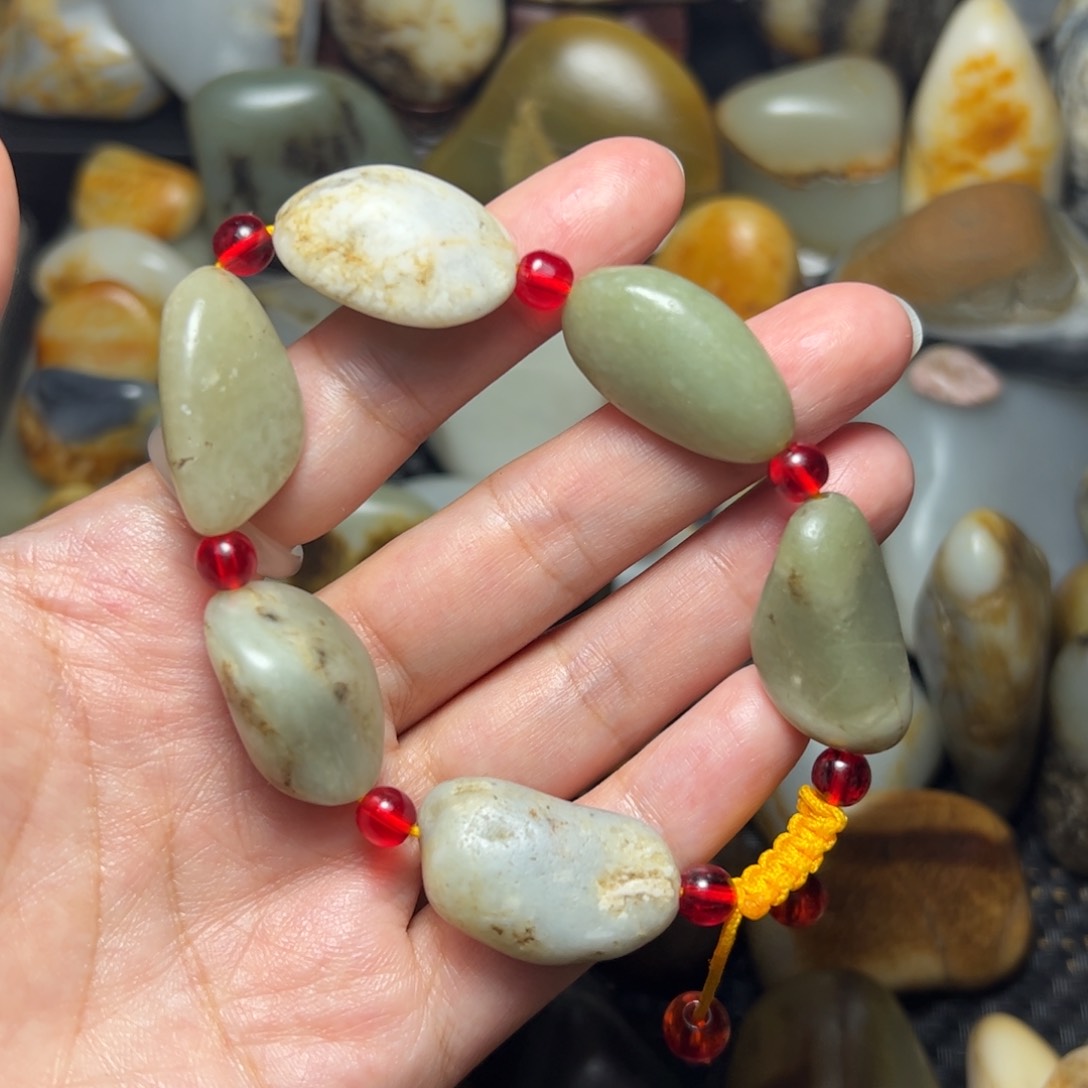 和田玉未镶嵌挂件A49