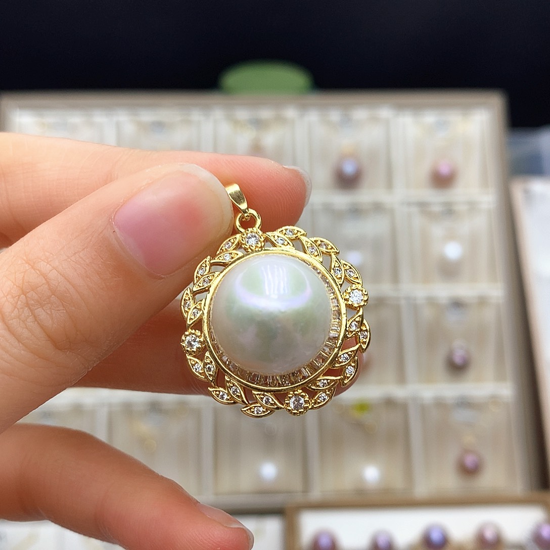 淡水珍珠颈饰合金