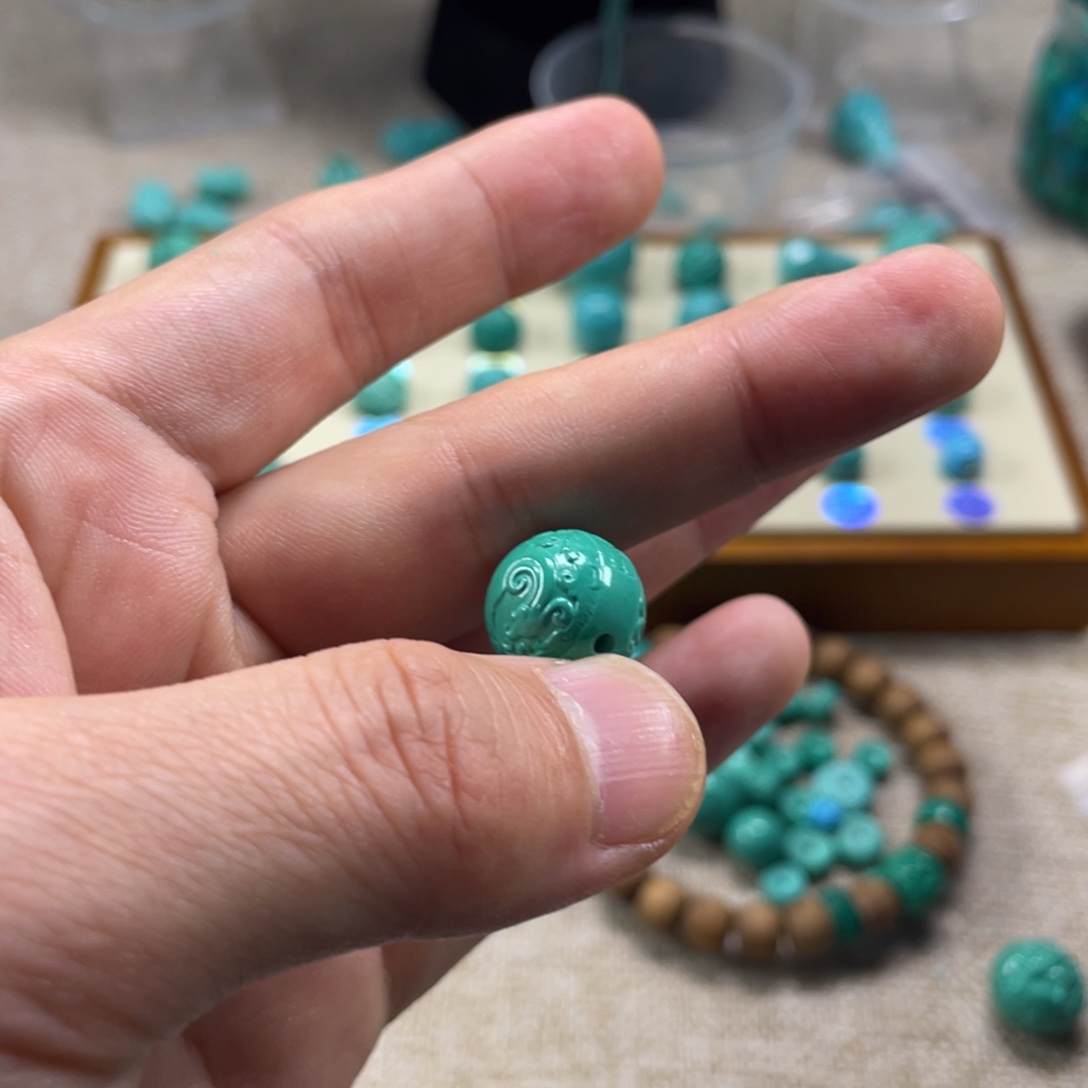 原生态湖北矿小配饰，直径13