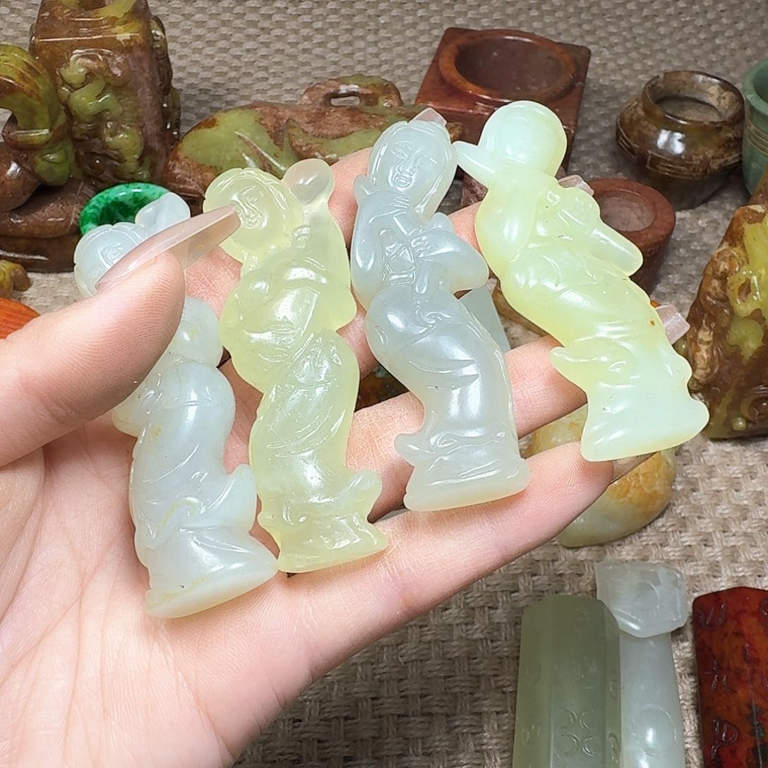 白玉菩提吊坠挂件