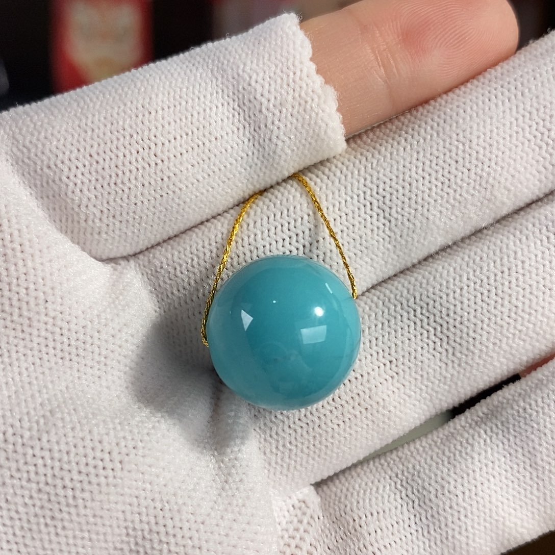 绿松石未镶嵌珠宝奇石17mm+