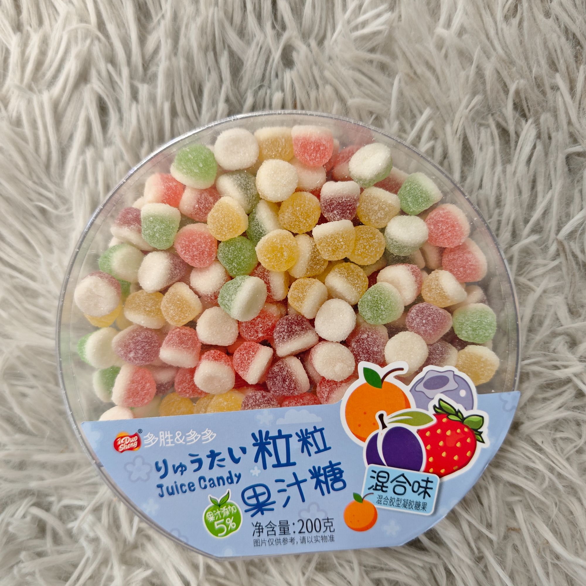多胜粒粒果汁糖(混合味）