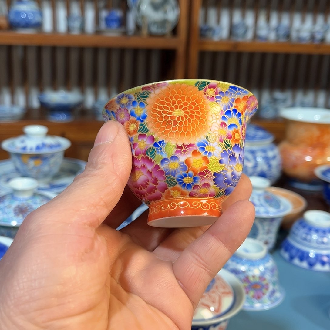 錡镇堂手工手绘杯