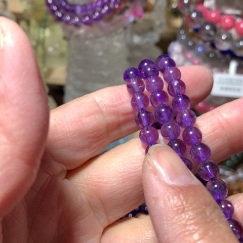 水晶手串未镶嵌6mm三圈手串