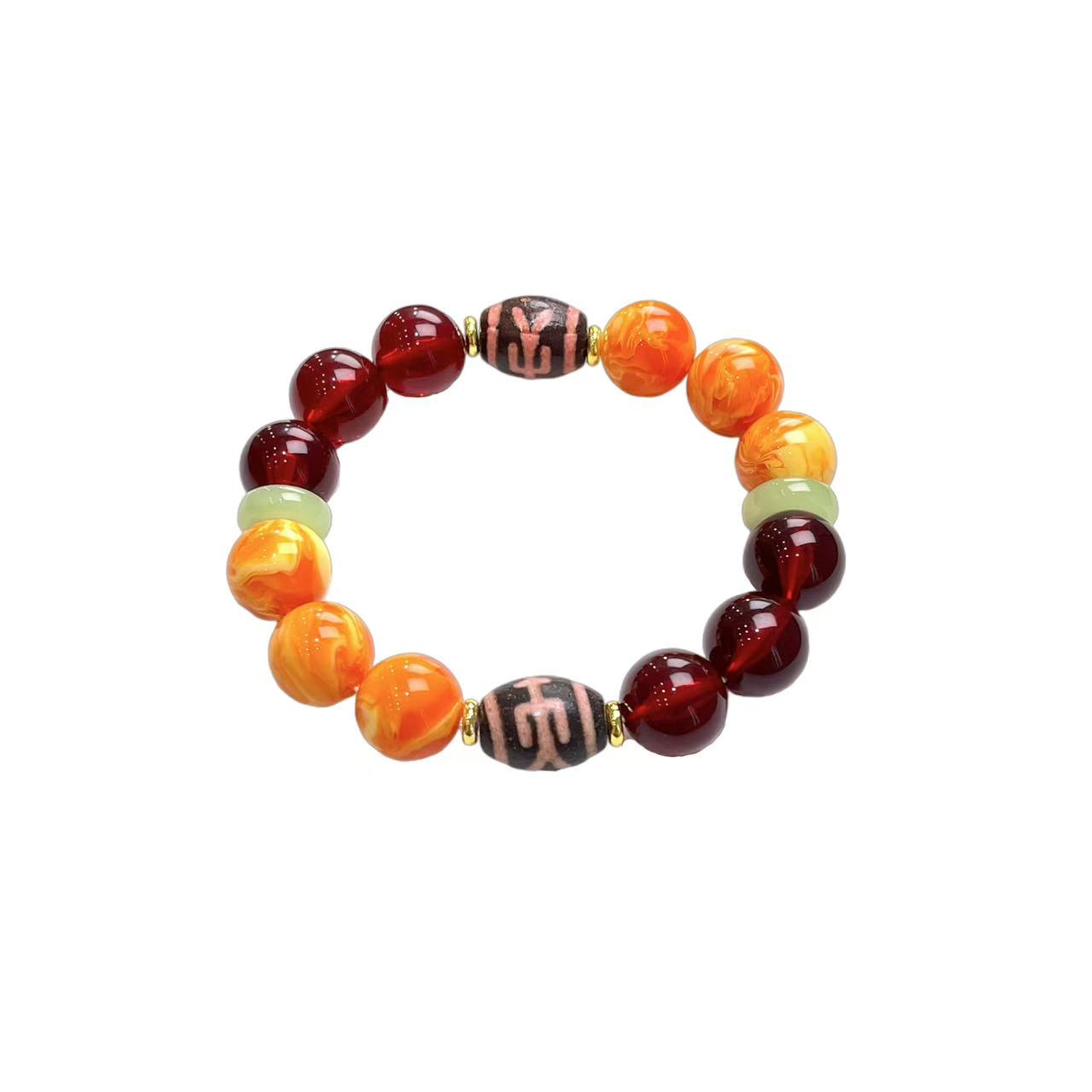 妖孽纹多宝DIY玛瑙手串 A43-25